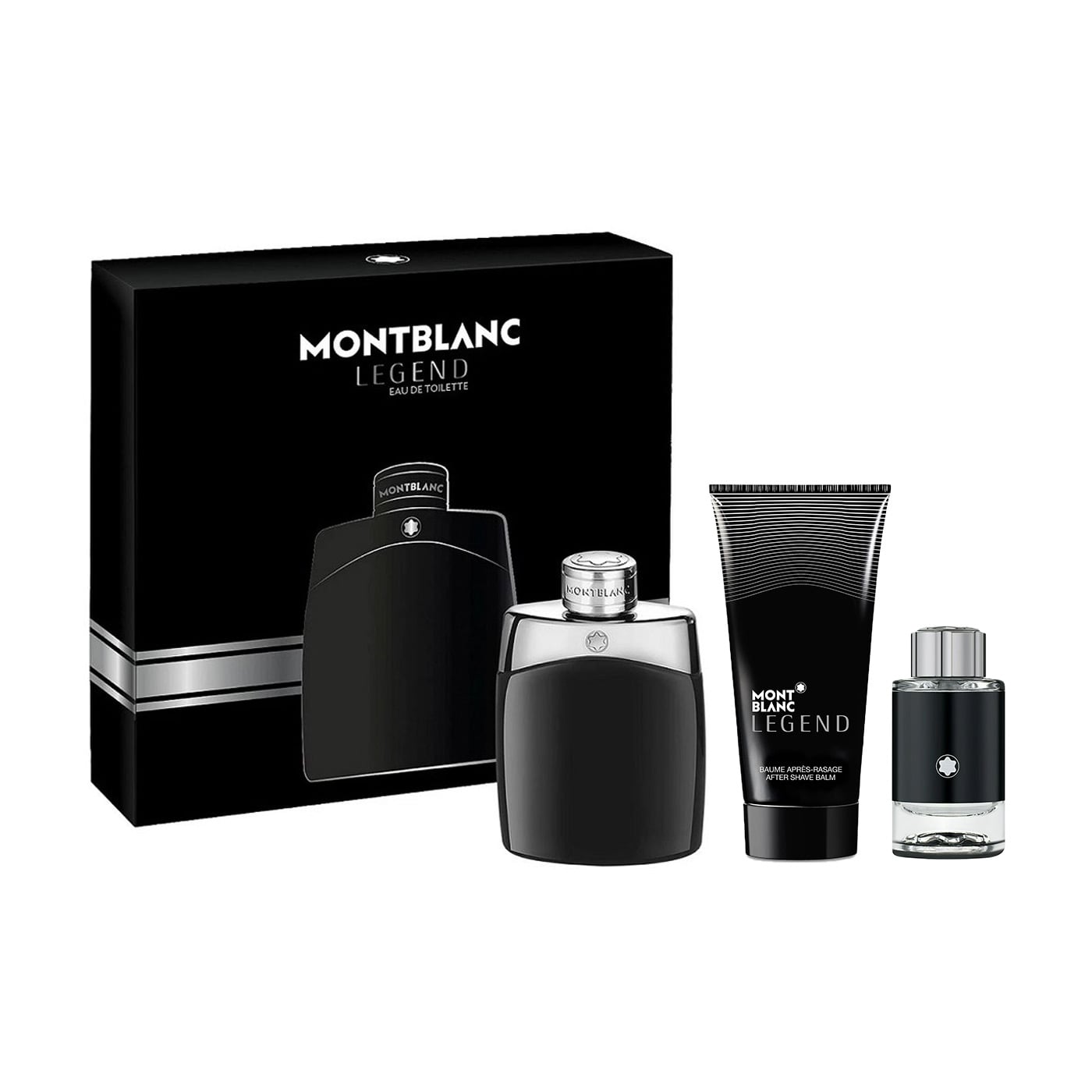 Уцінка! Парфумований набір чоловічий Montblanc Legend Men (туалетна вода, 100 мл + бальзам після гоління, 150 мл + туалетна вода, 4.5 мл)